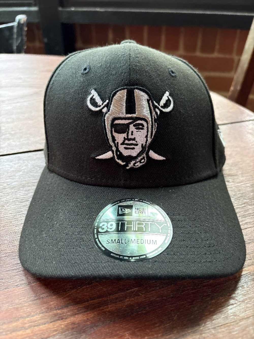 New Era 39thirty Raiders hat, NWT small/ medium